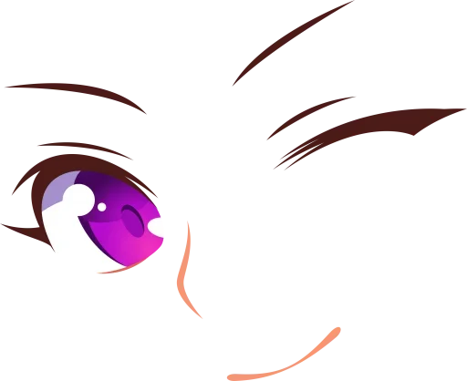 Эмодзи Anime face