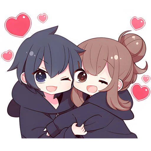Эмодзи Аниме парочка 2