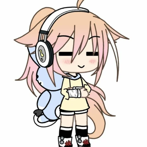Эмодзи Анюша Котик (Gacha life)