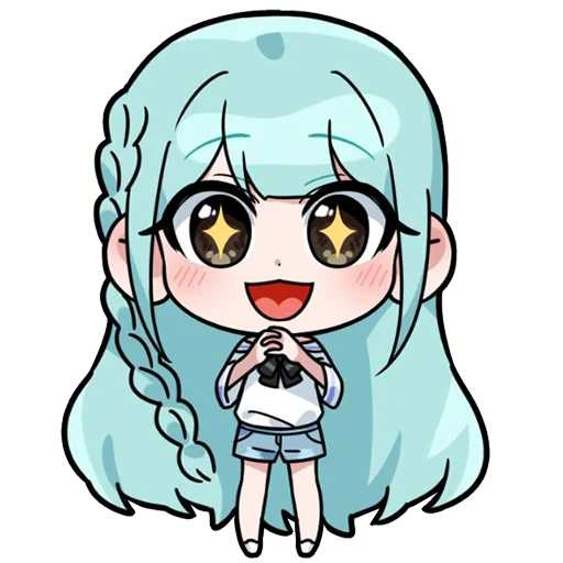 Эмодзи Blue girl