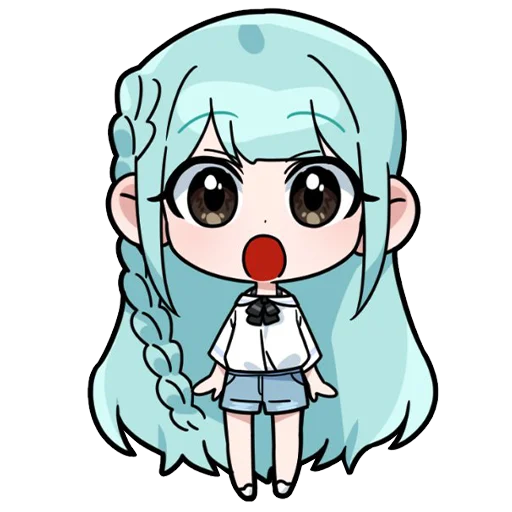 Эмодзи Blue girl