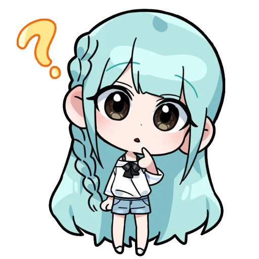 Эмодзи Blue girl