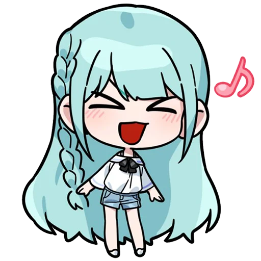 Эмодзи Blue girl