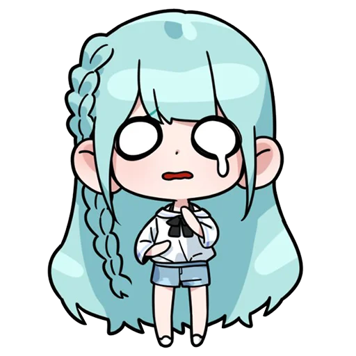Эмодзи Blue girl