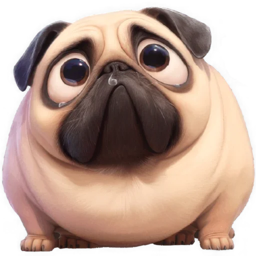 Эмодзи Милый Мопс