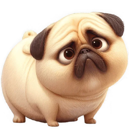 Эмодзи Милый Мопс