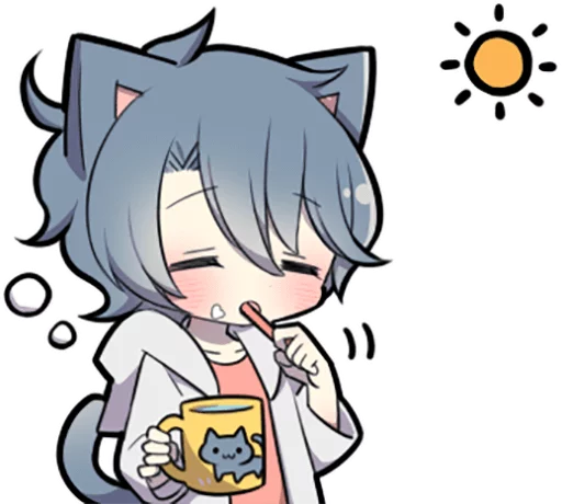 Эмодзи Ash Kitten