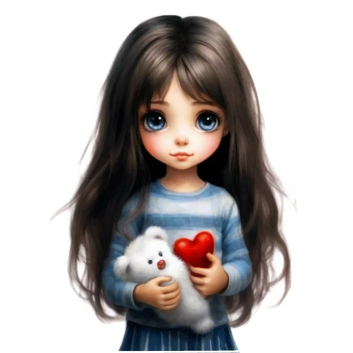 Эмодзи Милая девочка