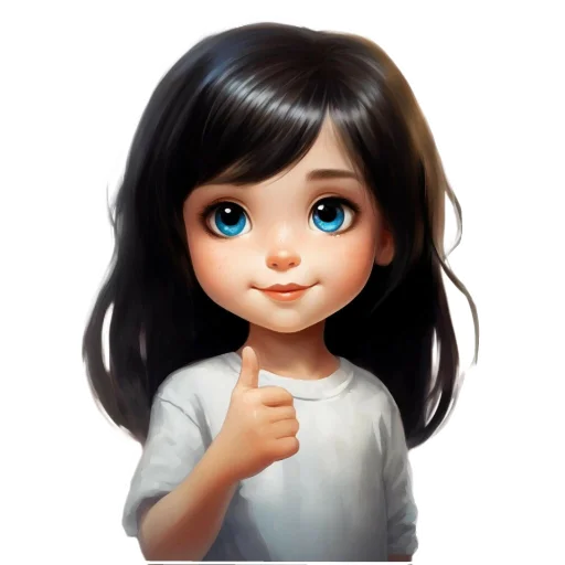 Эмодзи Милая девочка