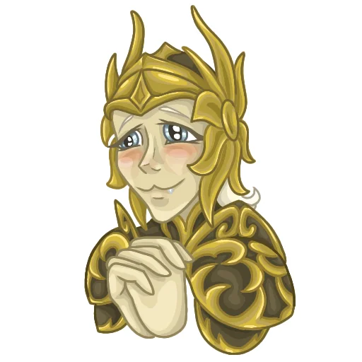 Эмодзи Золотой Святой