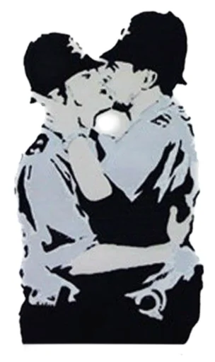 Эмодзи Banksy love