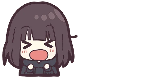 Эмодзи Menhera-chan. Emoji