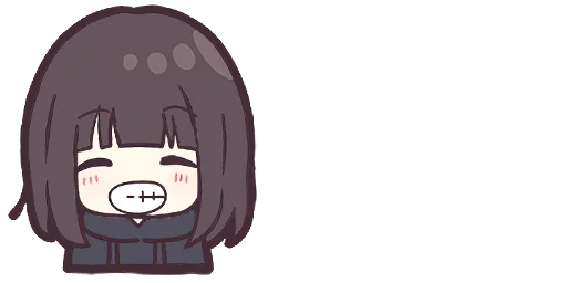 Эмодзи Menhera-chan. Emoji