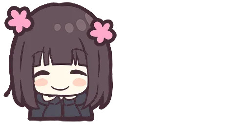 Эмодзи Menhera-chan. Emoji