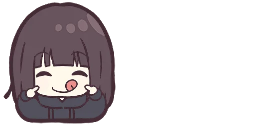 Эмодзи Menhera-chan. Emoji