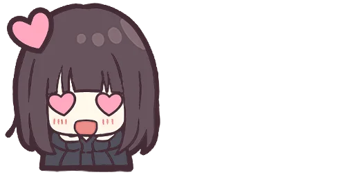Эмодзи Menhera-chan. Emoji