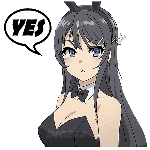 Эмодзи BUNNY GIRL SENPAI