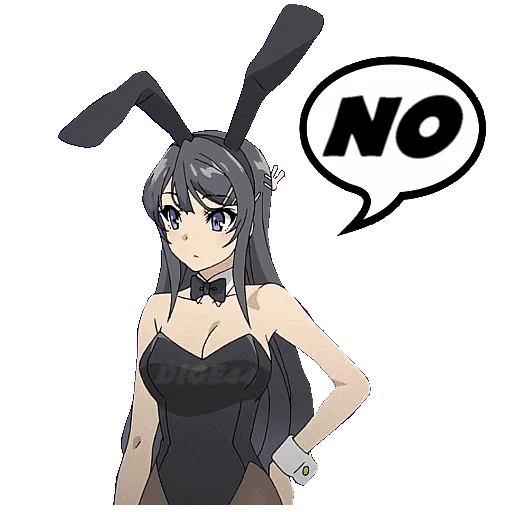 Эмодзи BUNNY GIRL SENPAI
