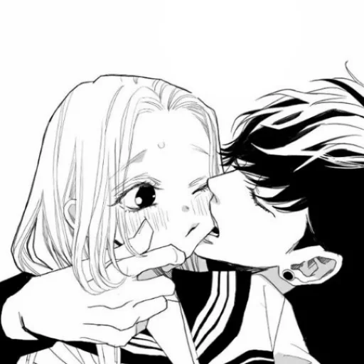 Эмодзи B/W Manga love ~