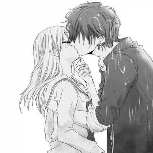 Эмодзи B/W Manga love ~