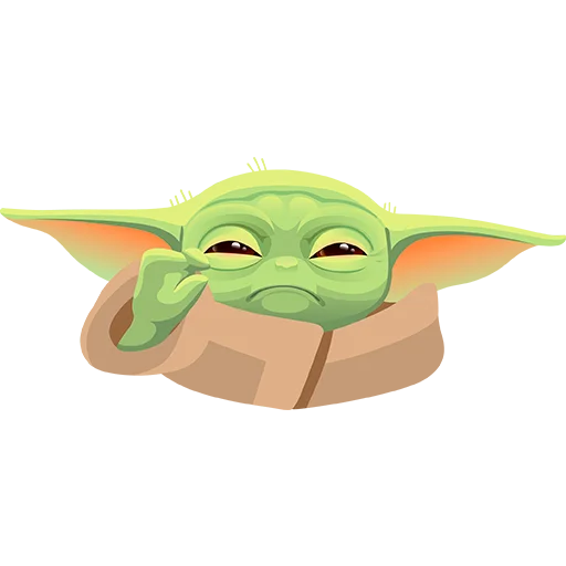 Эмодзи Baby Yoda -