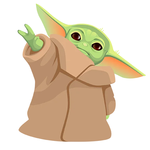 Эмодзи Baby Yoda -