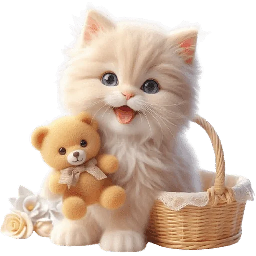 Эмодзи Забавный котенок