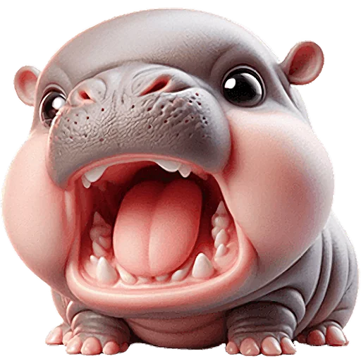 Эмодзи Малыш бегемотик