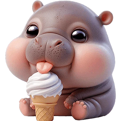 Эмодзи Малыш бегемотик