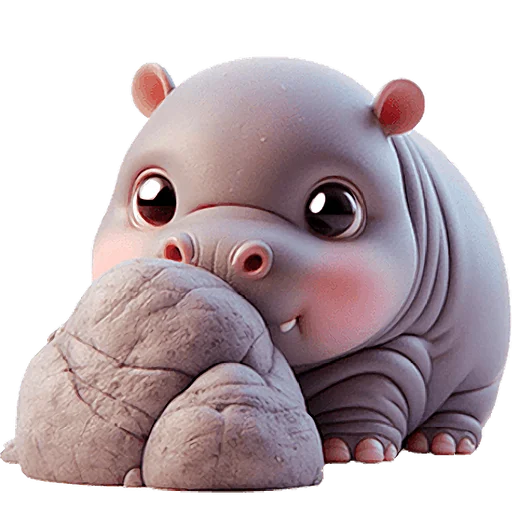 Эмодзи Малыш бегемотик