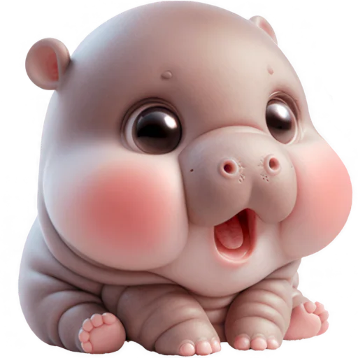 Эмодзи Малыш бегемотик