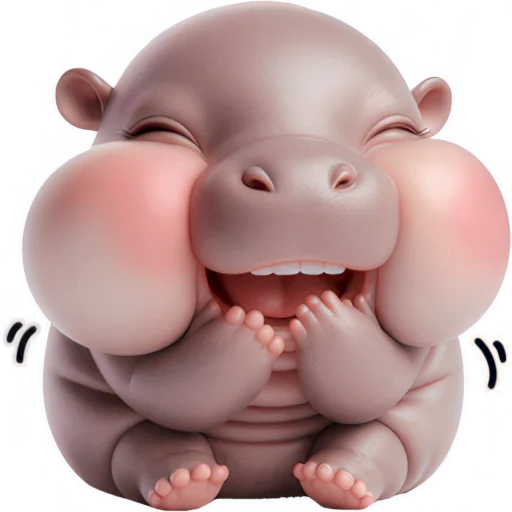 Эмодзи Малыш бегемотик