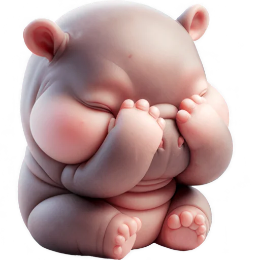 Эмодзи Малыш бегемотик