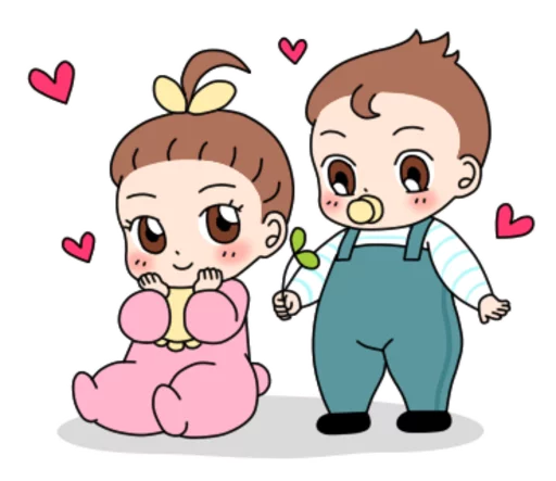 Эмодзи Baby Couple