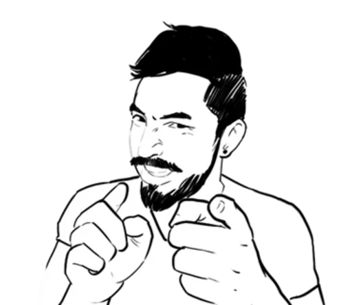 Эмодзи Beard Boy