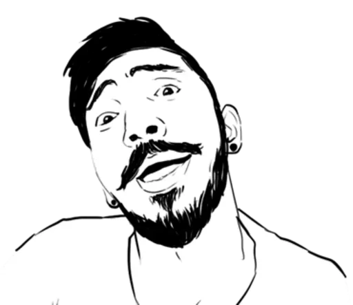 Эмодзи Beard Boy