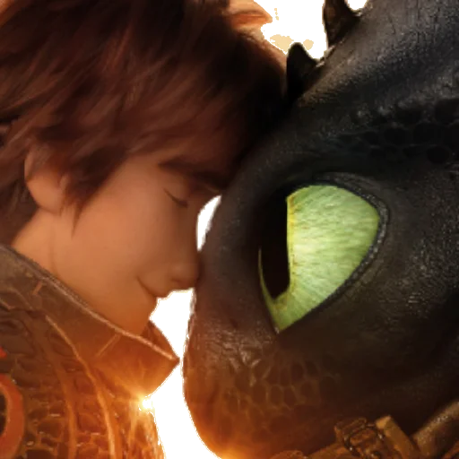 Эмодзи Беззубик Иккинг и Дневная Фурия