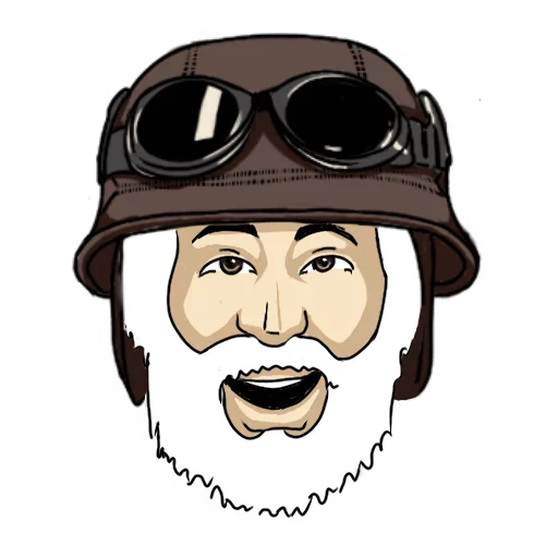 Эмодзи Байкер Бородач