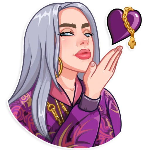 Эмодзи Billie Eilish