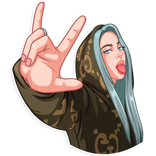 Эмодзи Billie Eilish