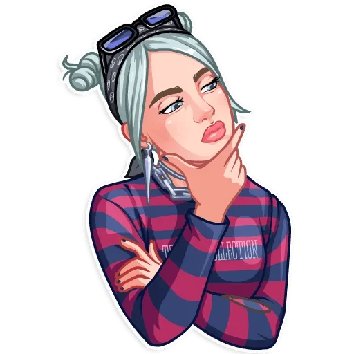 Эмодзи Billie Eilish