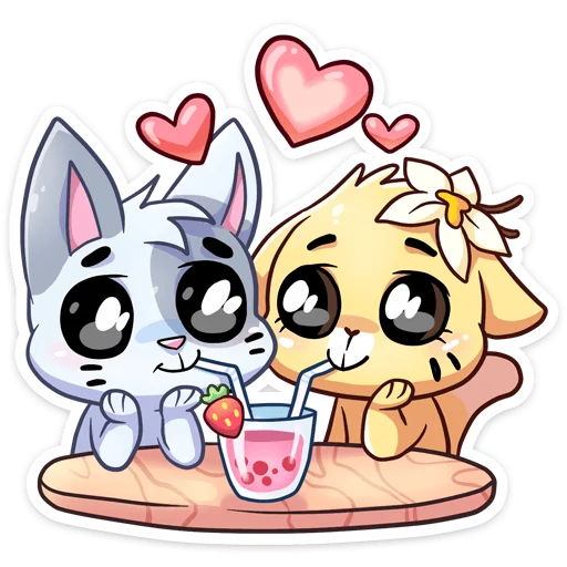 Эмодзи Бисквит и Ванилька