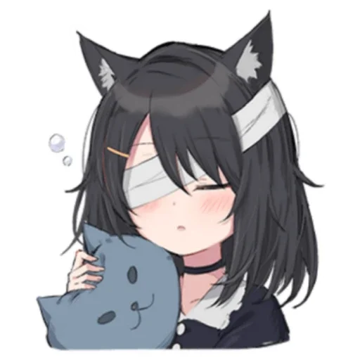 Эмодзи Black cat Eve