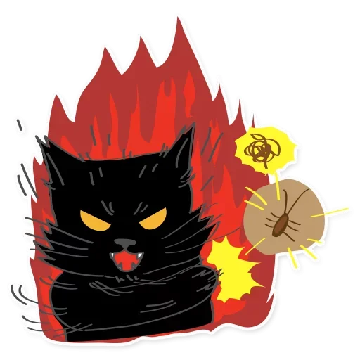 Эмодзи Black Cat