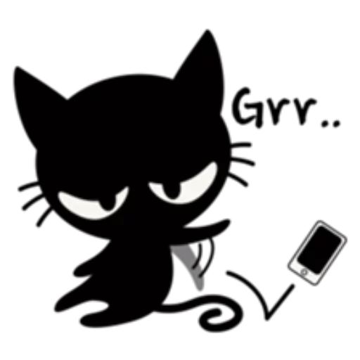 Эмодзи Black cat
