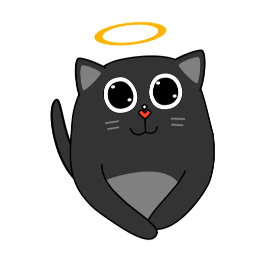 Эмодзи BlackCyberCat