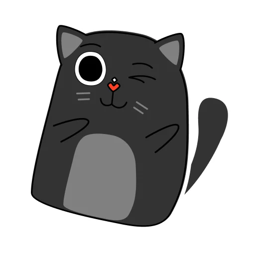 Эмодзи BlackCyberCat