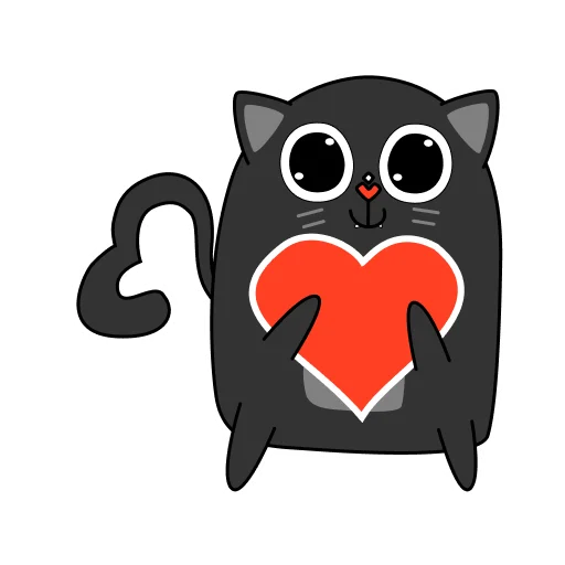 Эмодзи BlackCyberCat