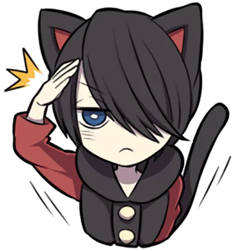 Эмодзи Black Kitten