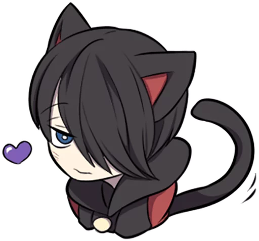 Эмодзи Black Kitten